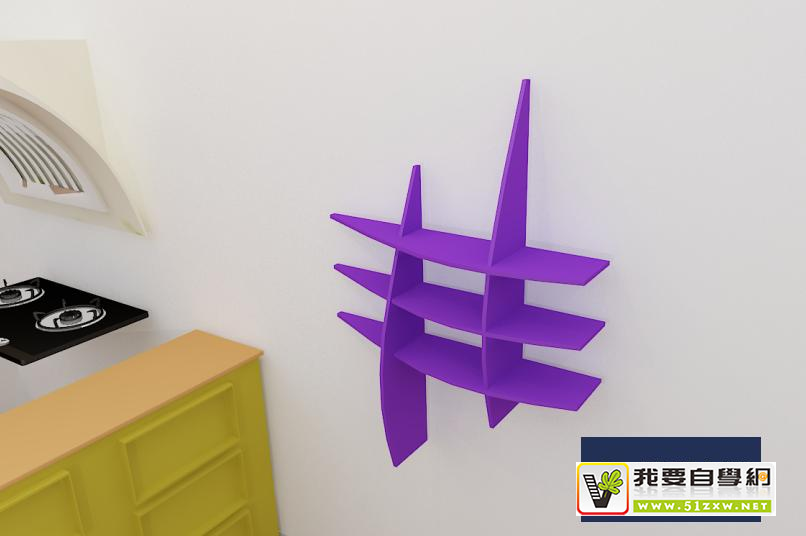 使用Autodesk 3Ds Max软件如何制作装饰放物架? 使用Autodesk 3Ds Max软件如何制作装饰放物架?