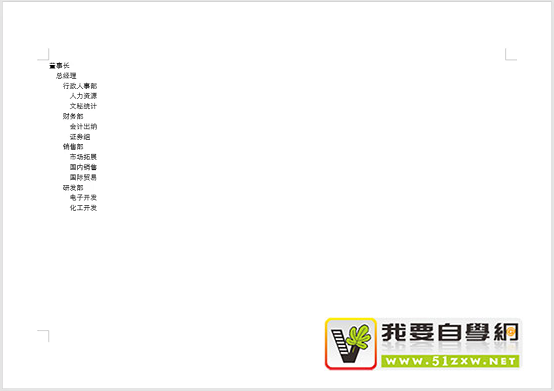 ��word������֯�ṹͼ